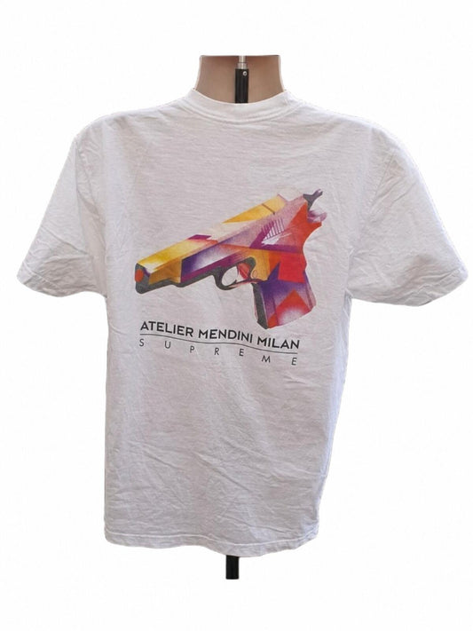 SS16 Supreme Mendini Gun Camiseta Talla L