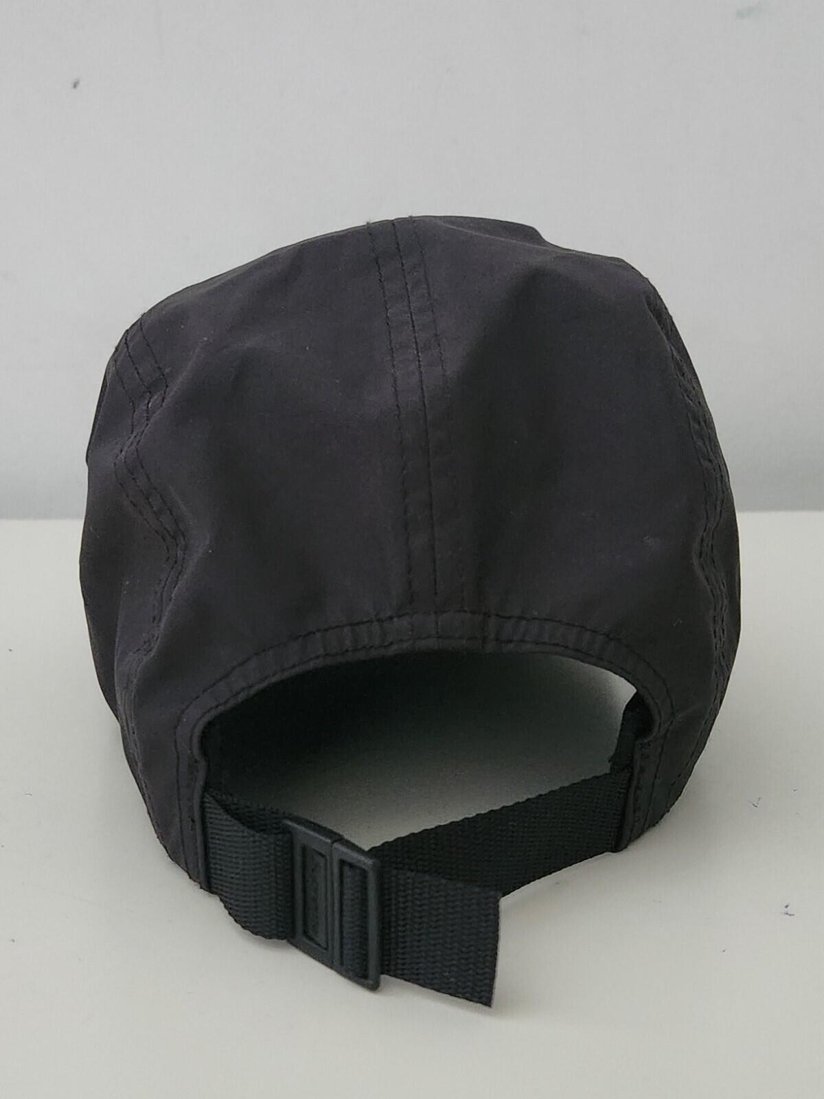 FW20 Supreme Inset Logo Camp Cap Black Rubber Box logo Water Resistant Hat