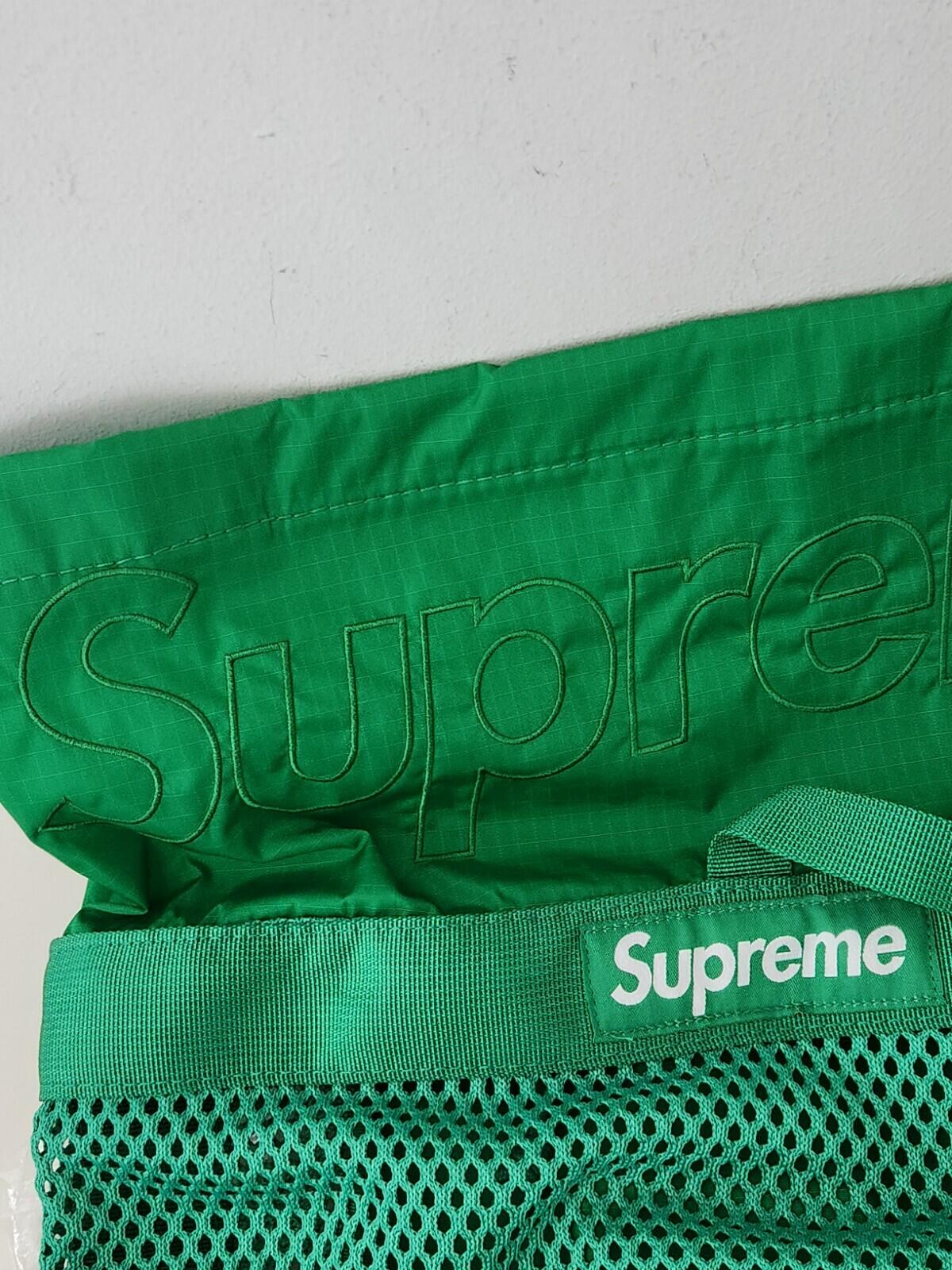 SS23 Supreme Mesh Rucksack Grün Tasche 21L Neu mit Etikett