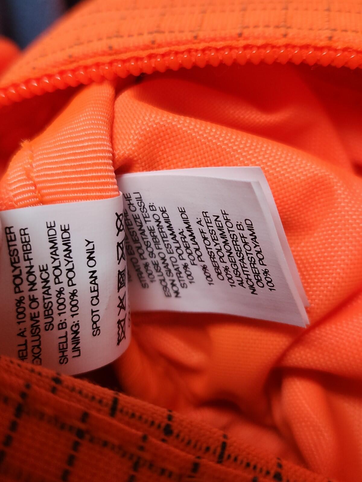 SS24 Supreme Mini Duffle Bag Water resistant 3M Reflective Orange Shoulder 5.5L