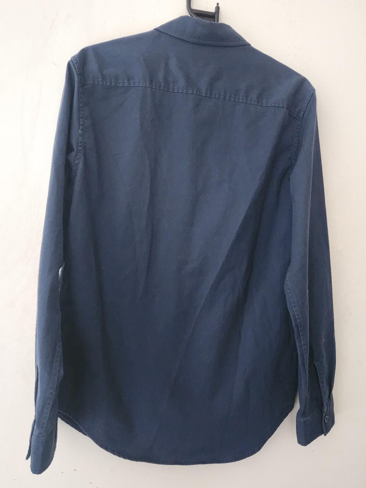SS16 Supreme Kill Work Shirt Size M Medium Navy Long Sleeve Button Up