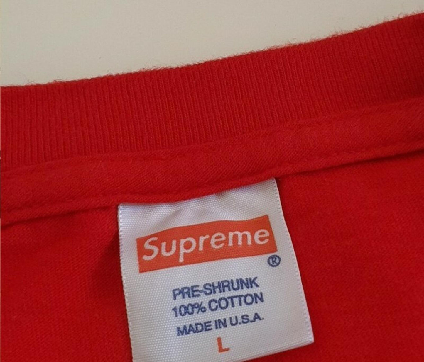 FW14 Supreme Mask Tee Rot Größe L