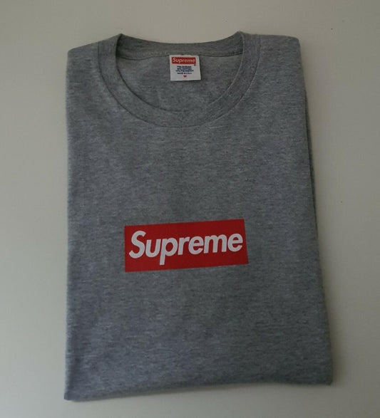 SS14 Supreme 20th Anniversary Box Logo T-Shirt Heather Grey T-Shirt M Medium Selten