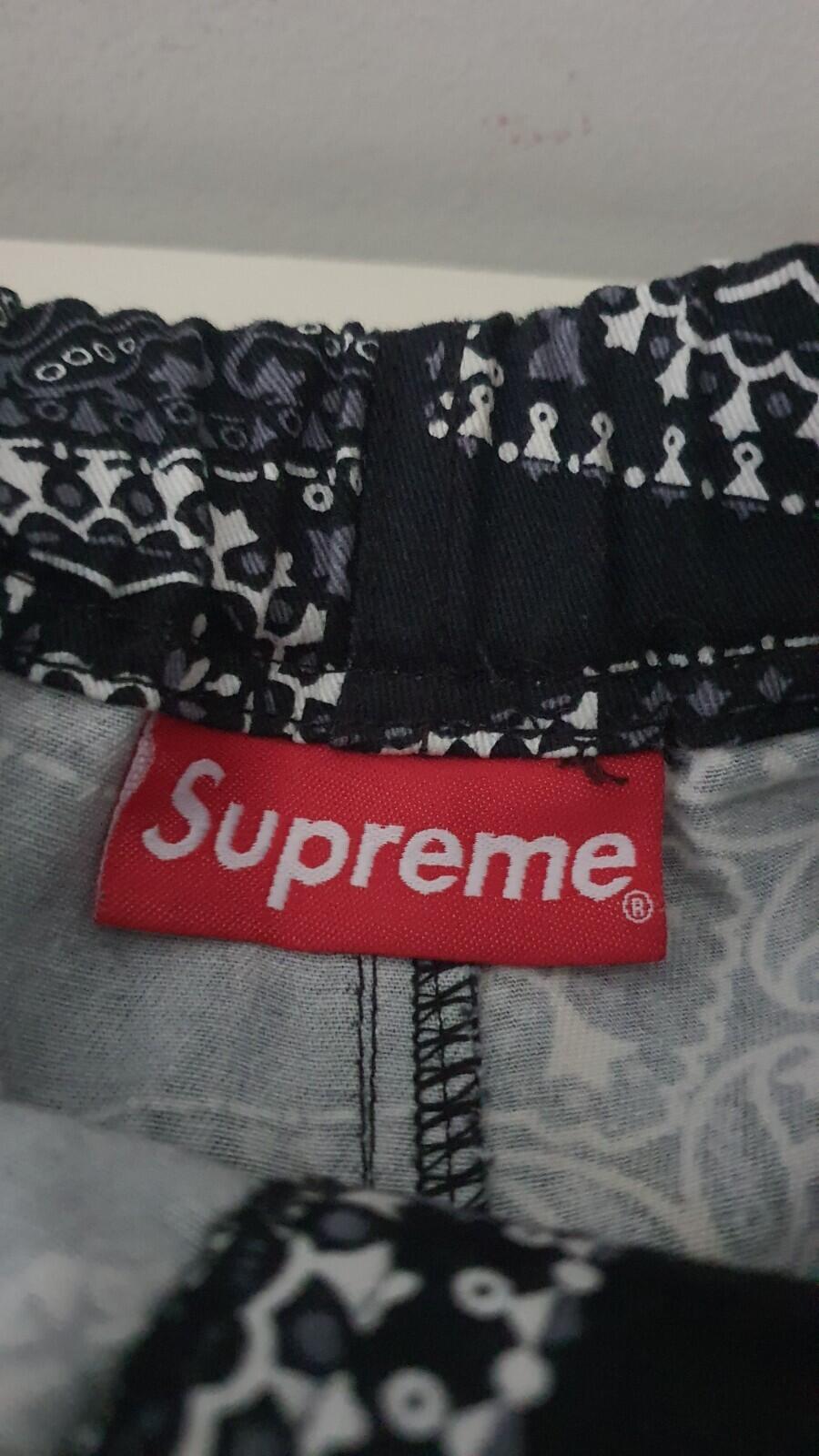 SS15 Supreme Bandana Belted short size S small shorts black