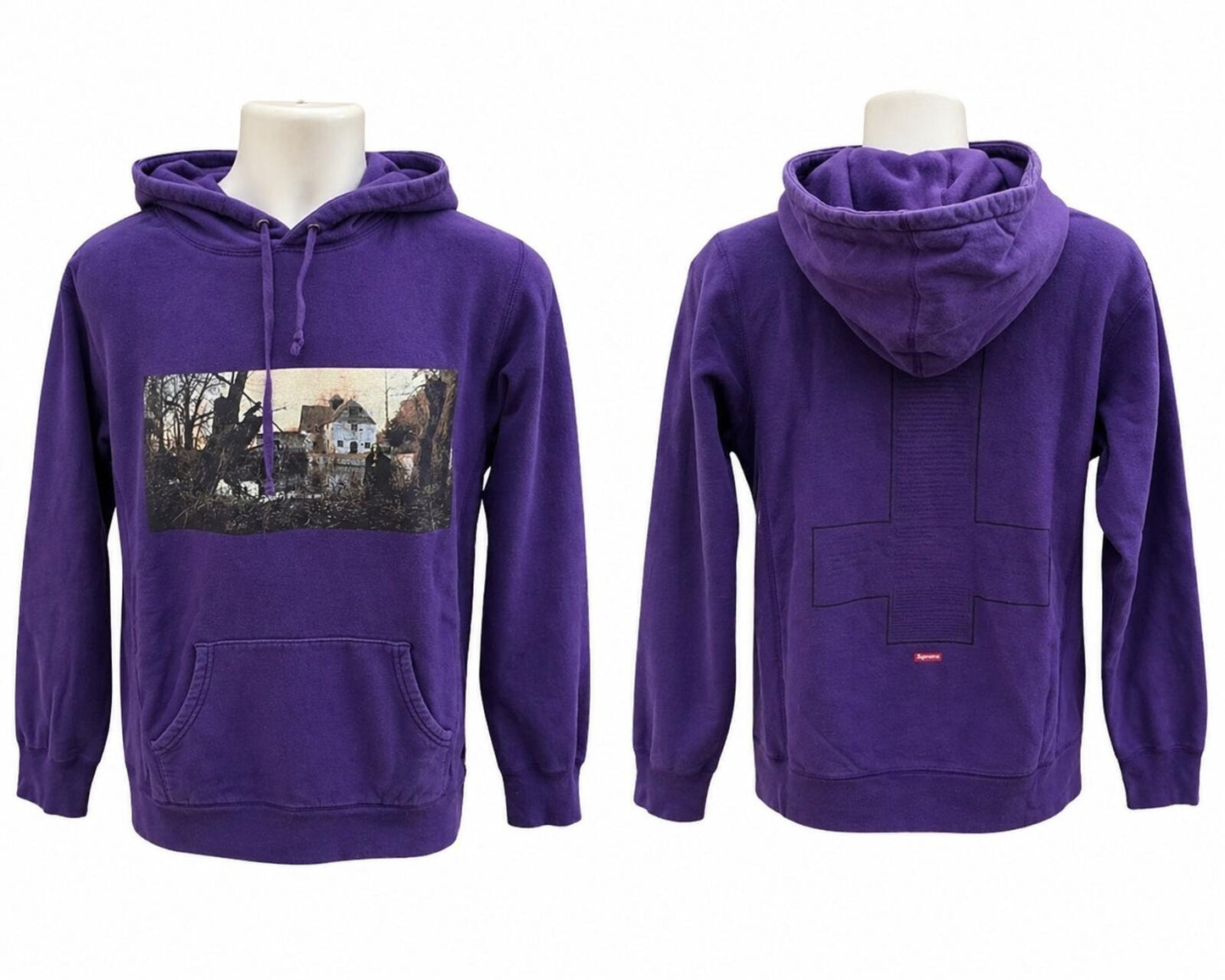 SS16 Supreme x Black Sabbath Hooded Sweatshirt Purple Size L