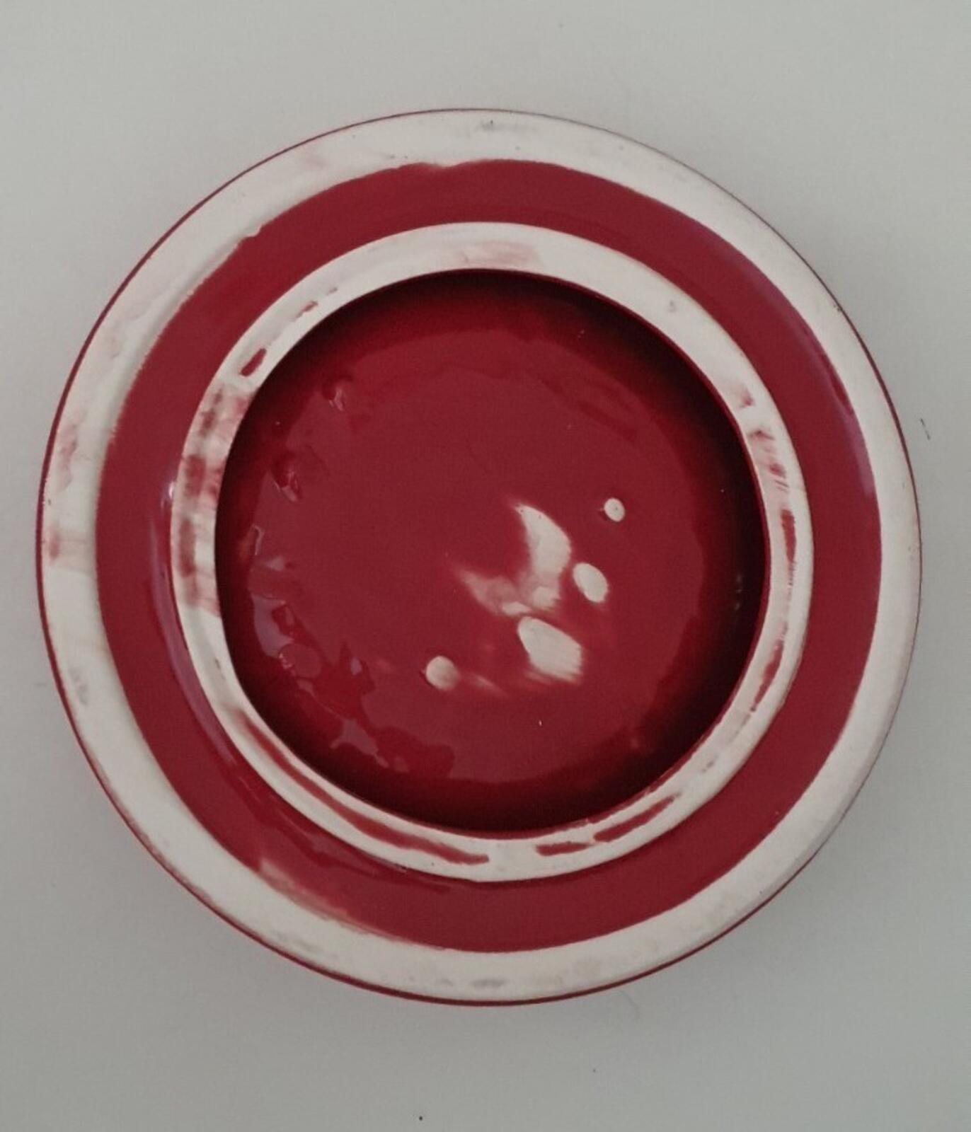SS11 Supreme dog bowl red ceramic accessory vintage from 2011 big logo Very Rare