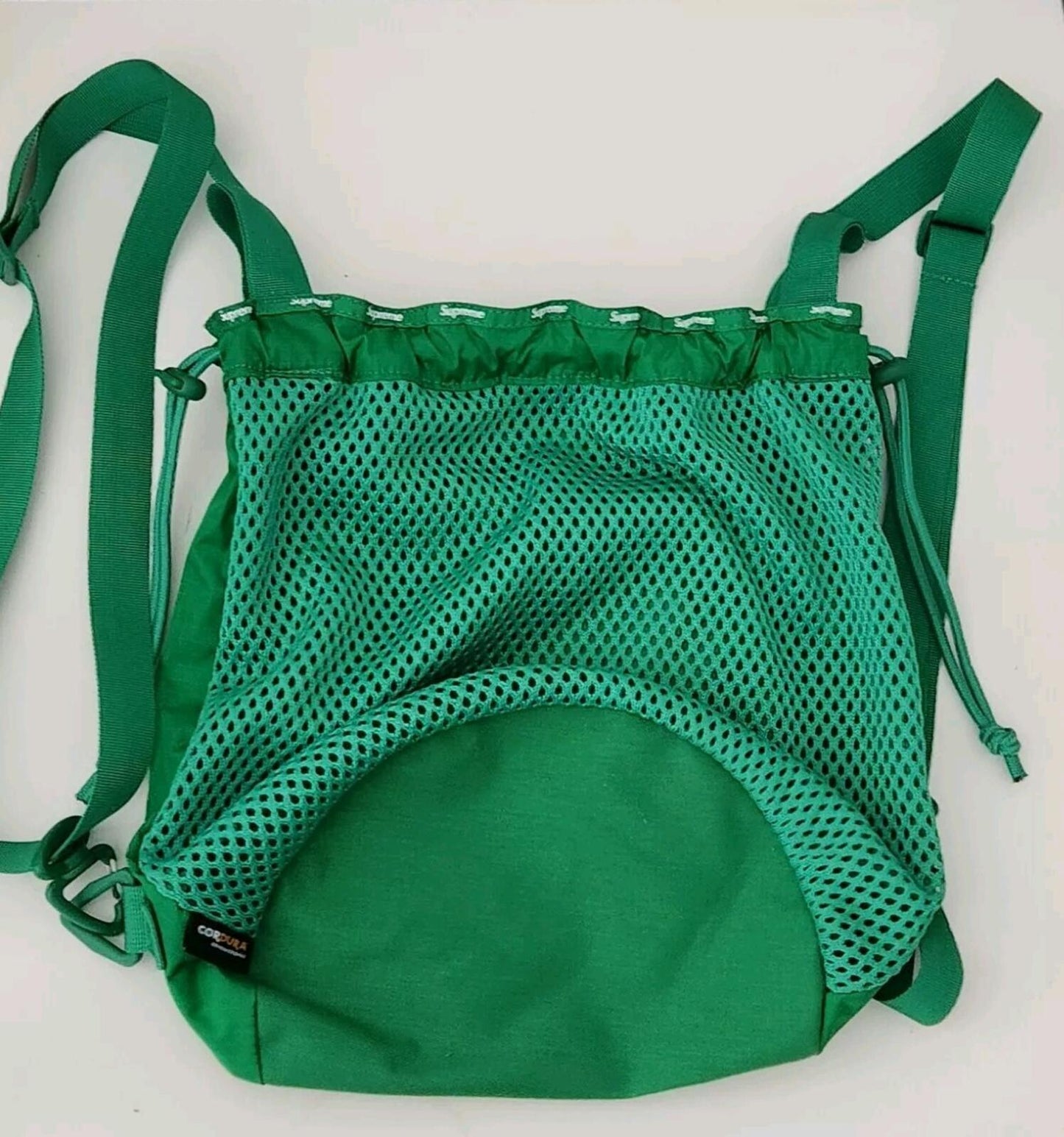 SS23 Supreme Mesh Small Backpack Bag Green 10L