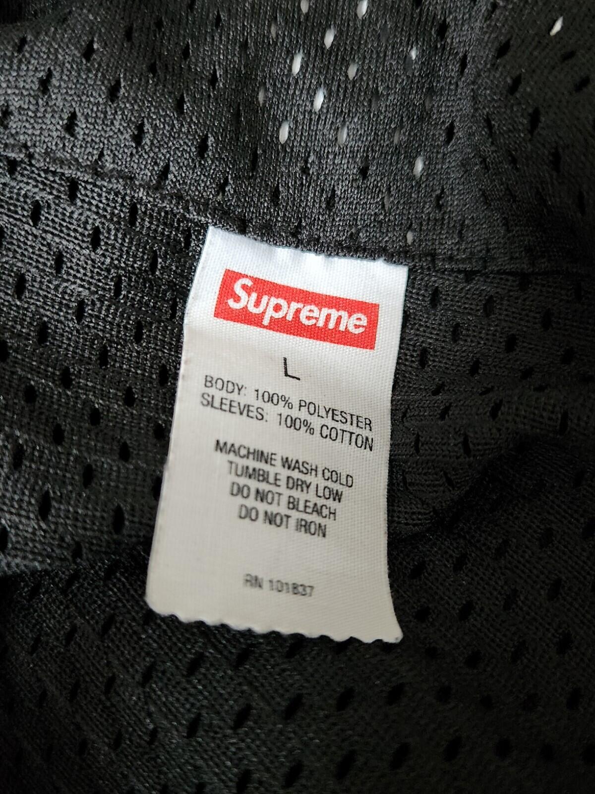 SS20 Supreme Hooded L/S Baseball Jersey size L Large black Top