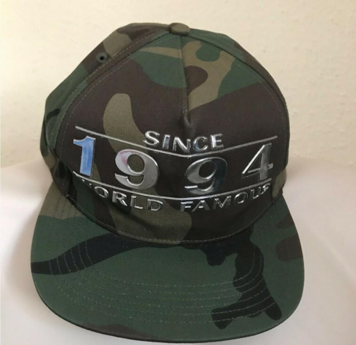 SS16 Supreme Way Back 5-panel Cap Woodland Camo