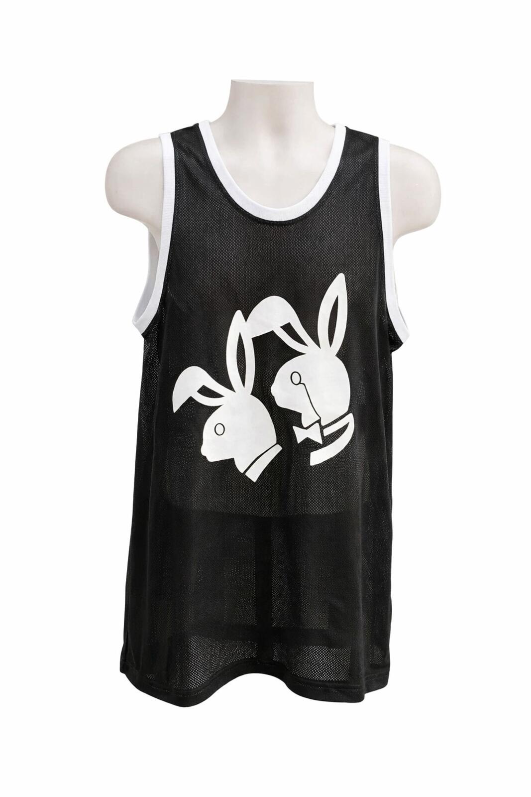 SS09 Supreme Appletown Mesh Tank Top Black Playboy Size L