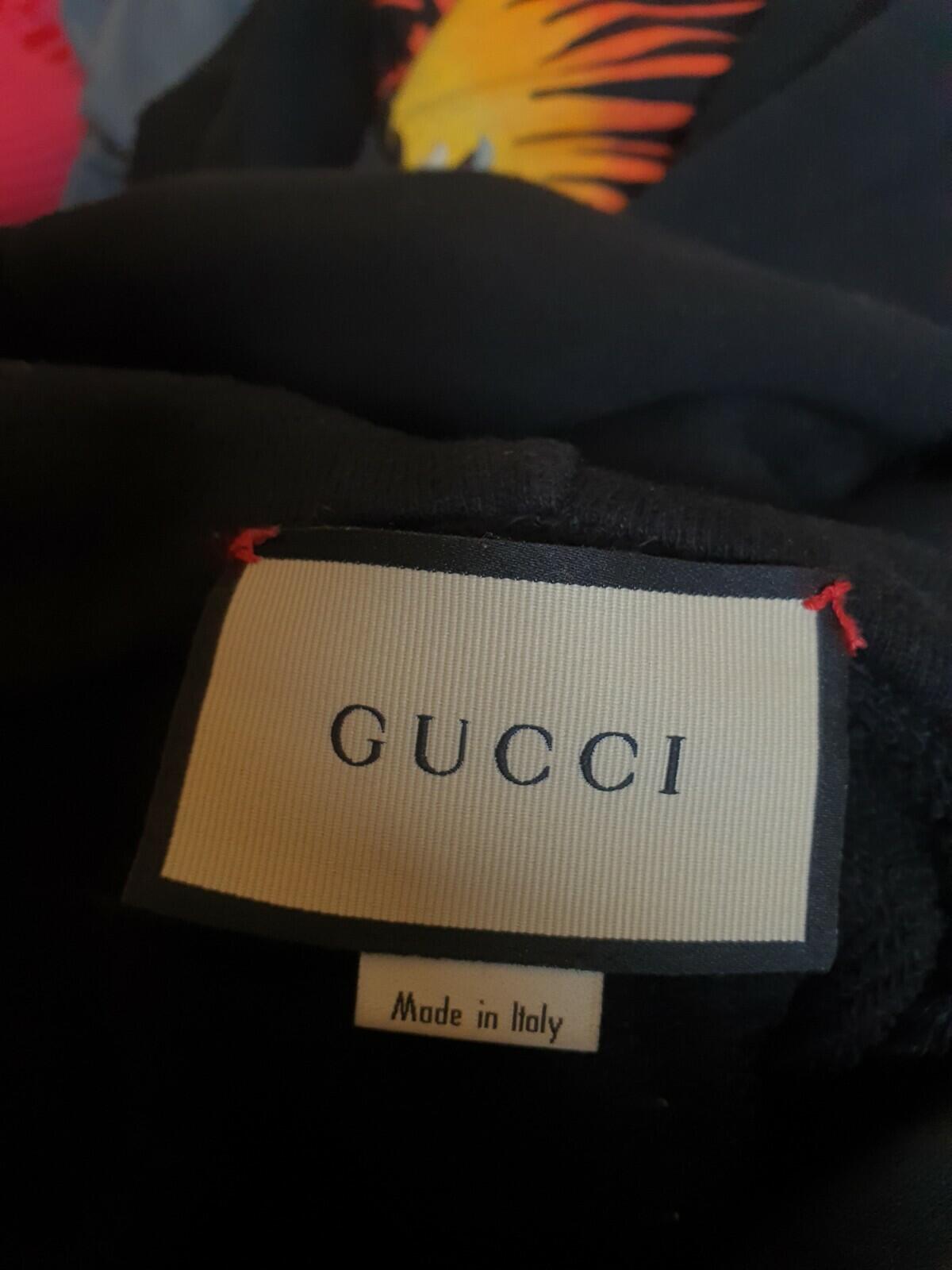 GUCCI Angry Cat Applique Oversized Distressed Hoodie £1440