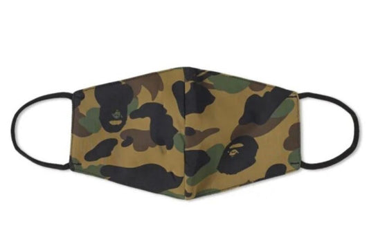 A BATHING APE 1st Camo Gesichtsmaske Grün Camouflage BAPE UVP 55 £