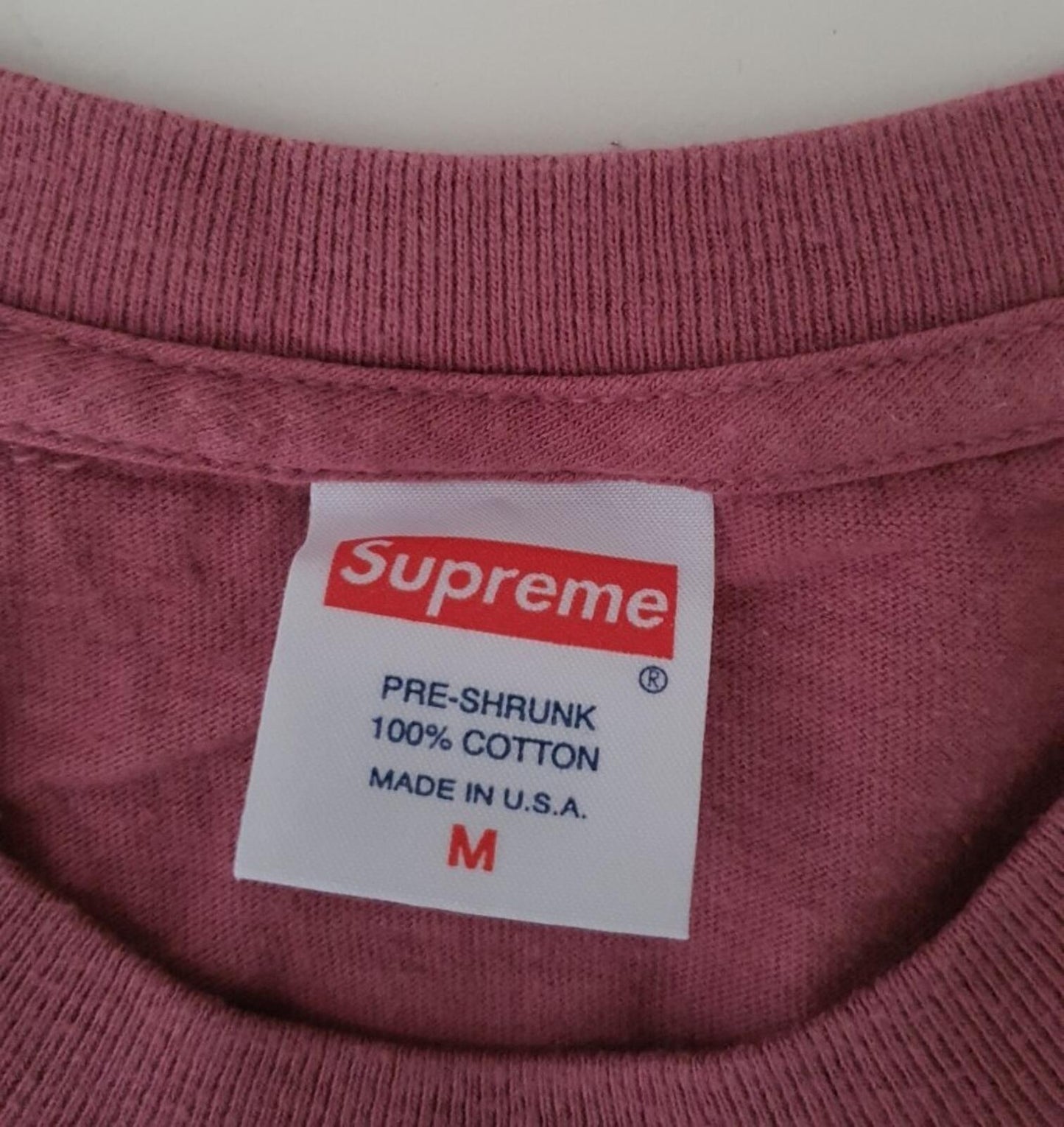 SS17 Supreme x Mike Hill Runner Tee size M medium dark rose T-shirt