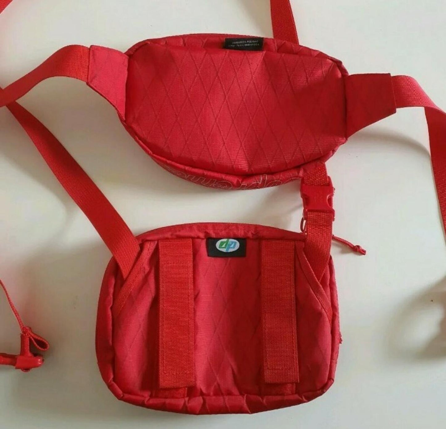FW18 Supreme red waist and shoulder bags Water and Abrasion resistant