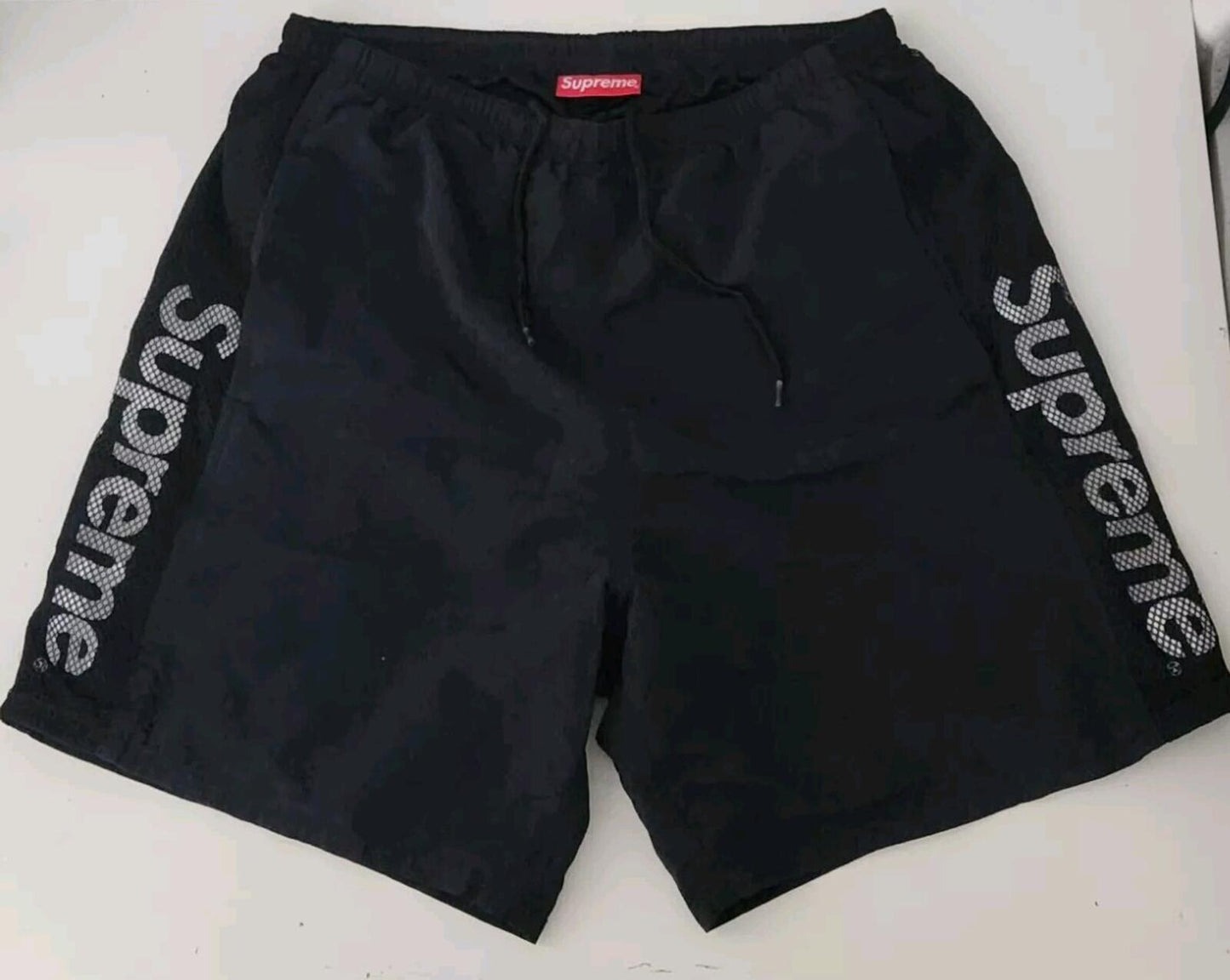 SS20 Supreme Malla Panel Bañador Negro Talla M