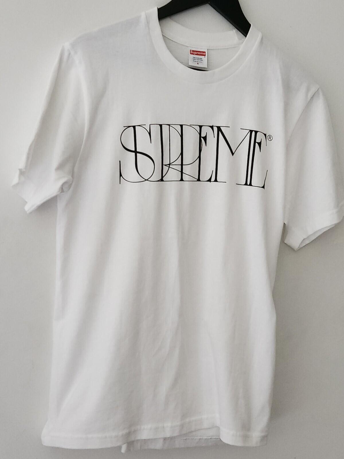 Camiseta Supreme Trademark PV22 talla S pequeña Blanca Camiseta Nueva