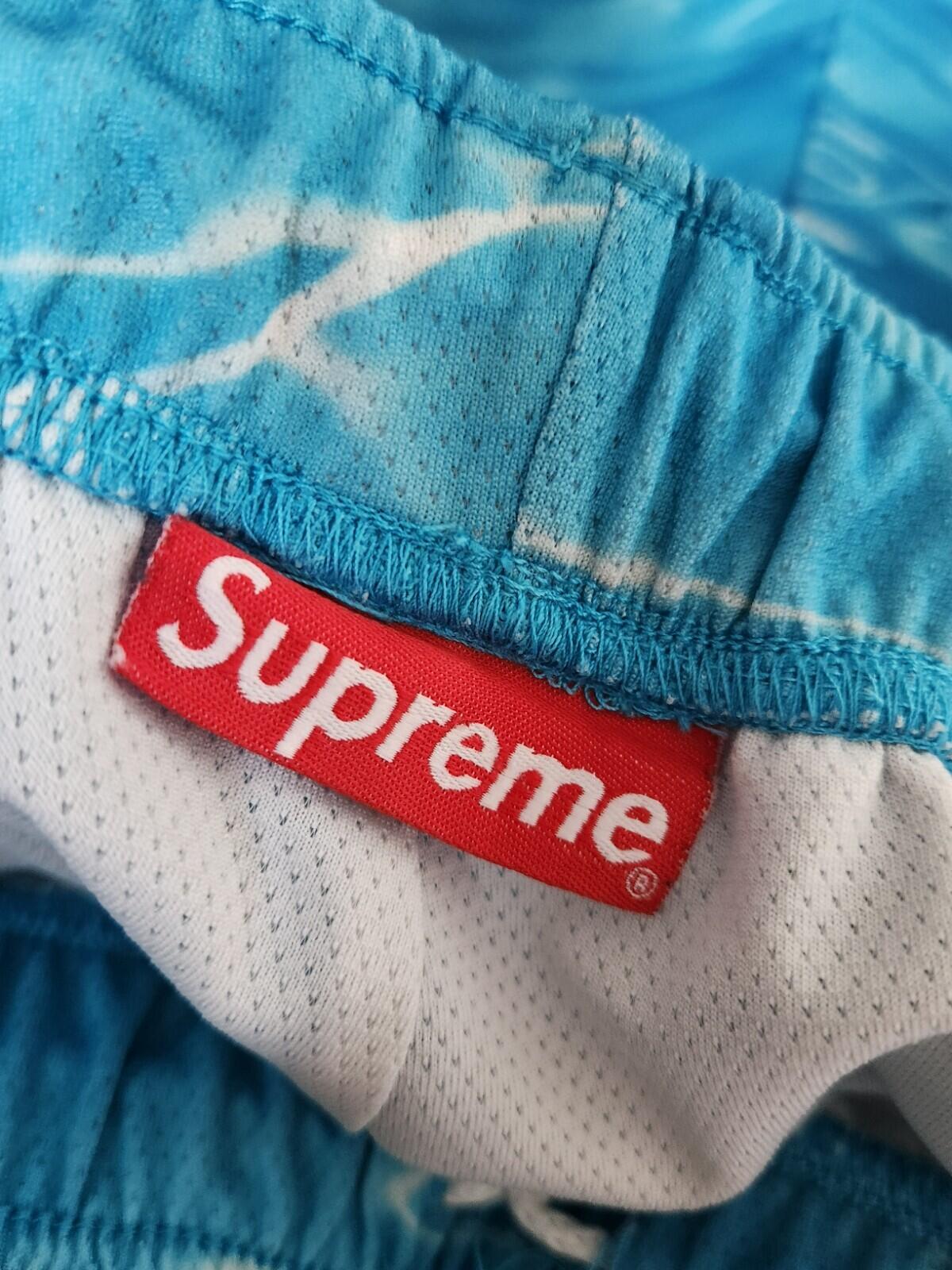 SS17 Supreme Ripple Basketball Short size XL swim shorts Blue Poly Mesh