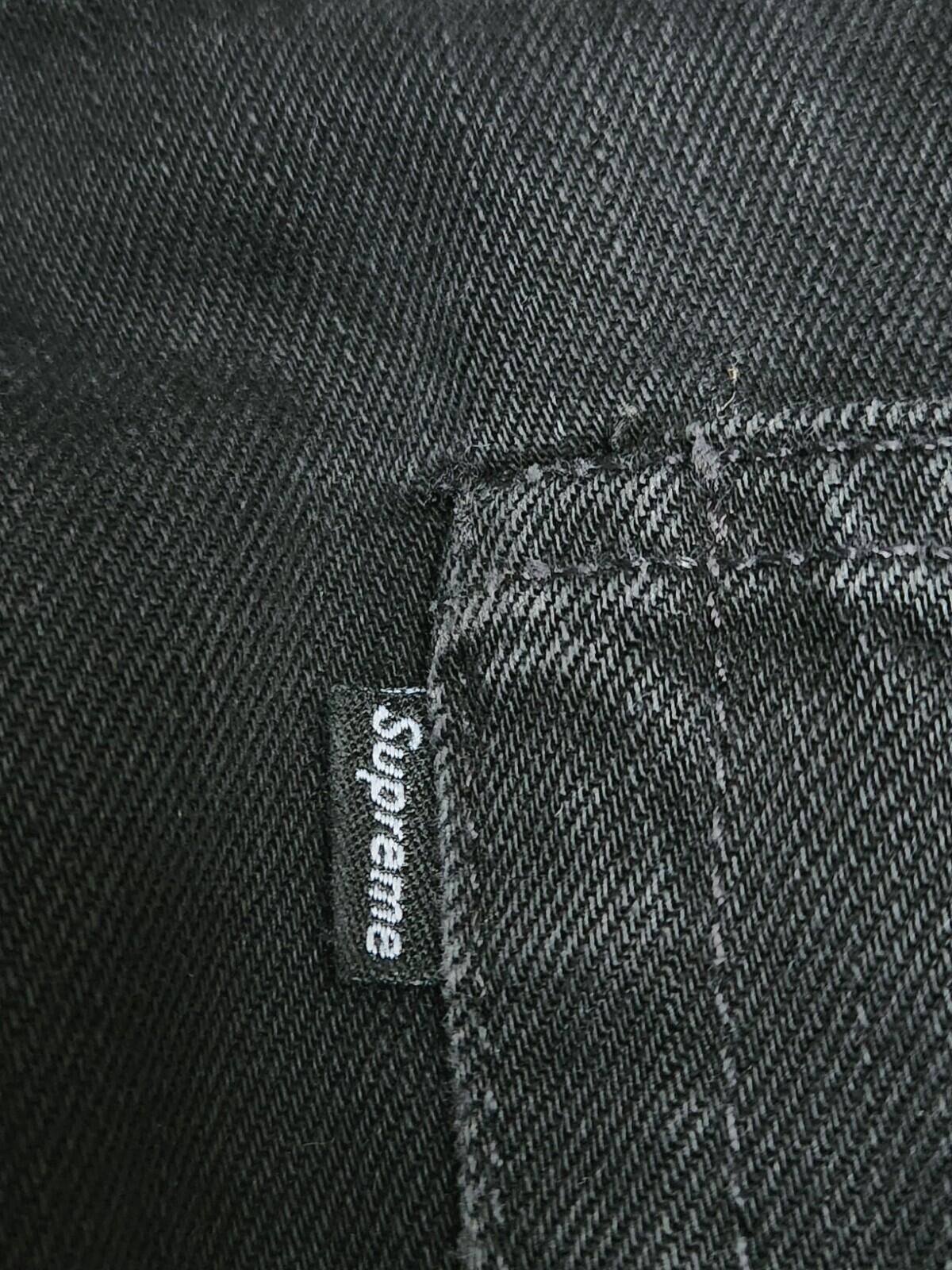 SS07 Supreme Slim Jeans size 36 made in U.S.A Black Trousers 2007 Vintage Rare