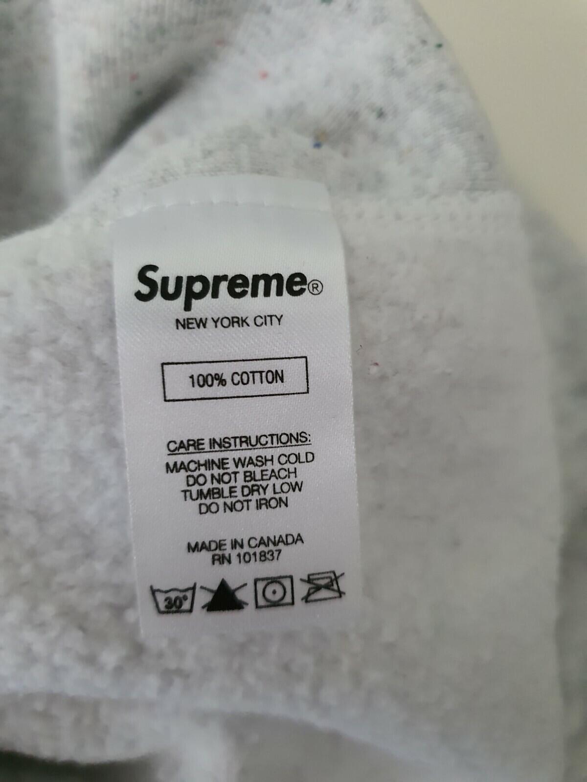 Sudadera con capucha Supreme Drop Shadow FW20 Gris Brezo Talla M