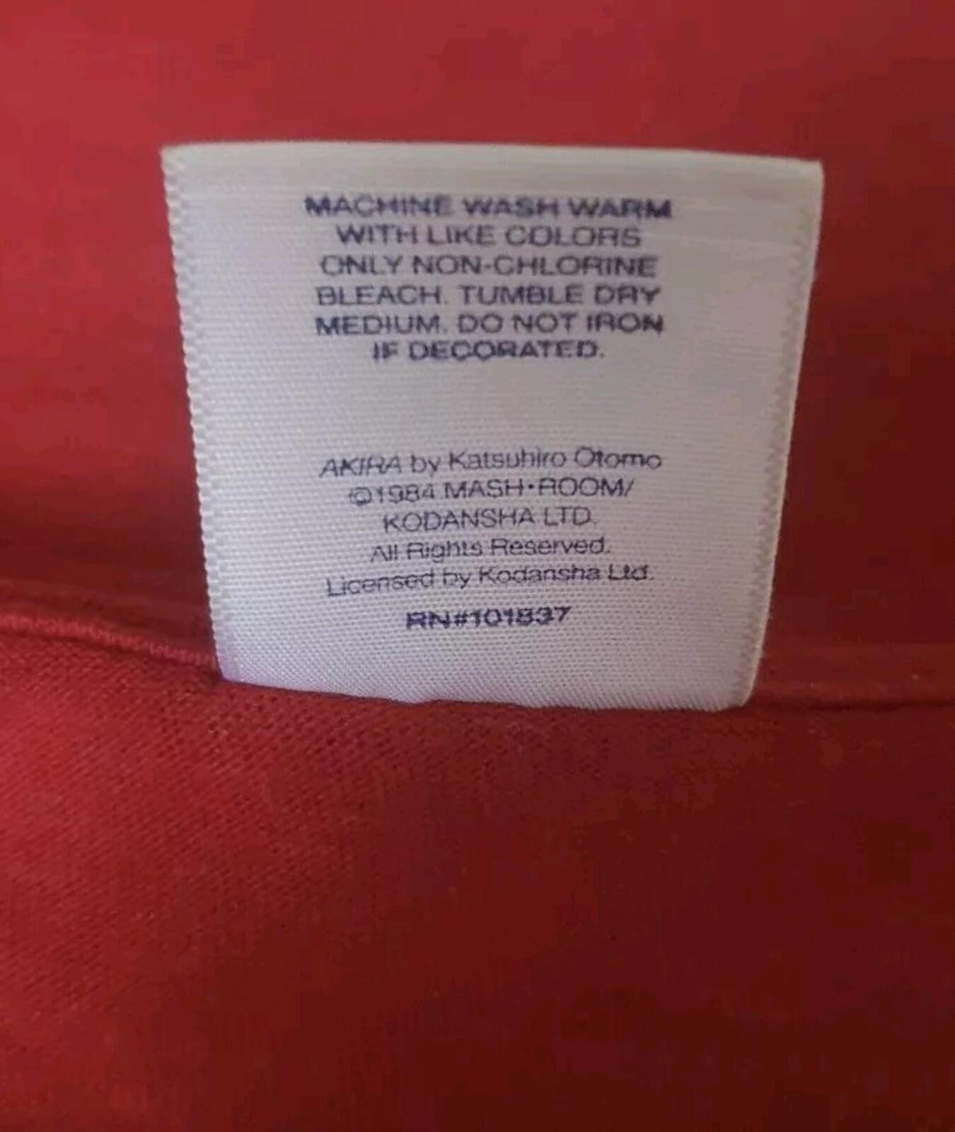 FW17 Supreme x Akira Yamagata Tee Cardinal Size M Anime
