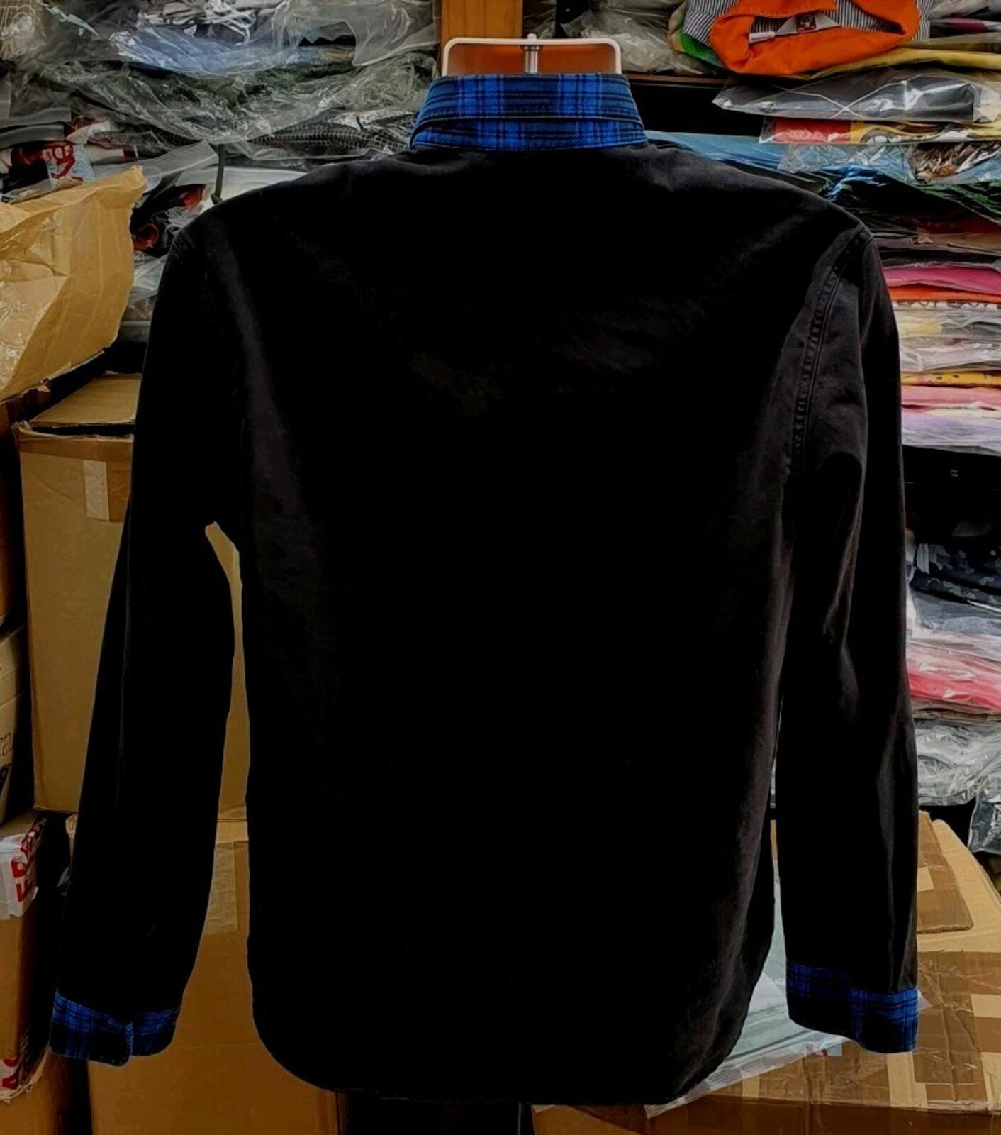 FW16 Supreme Animal Patchwork Twill Shirt Blue Size M