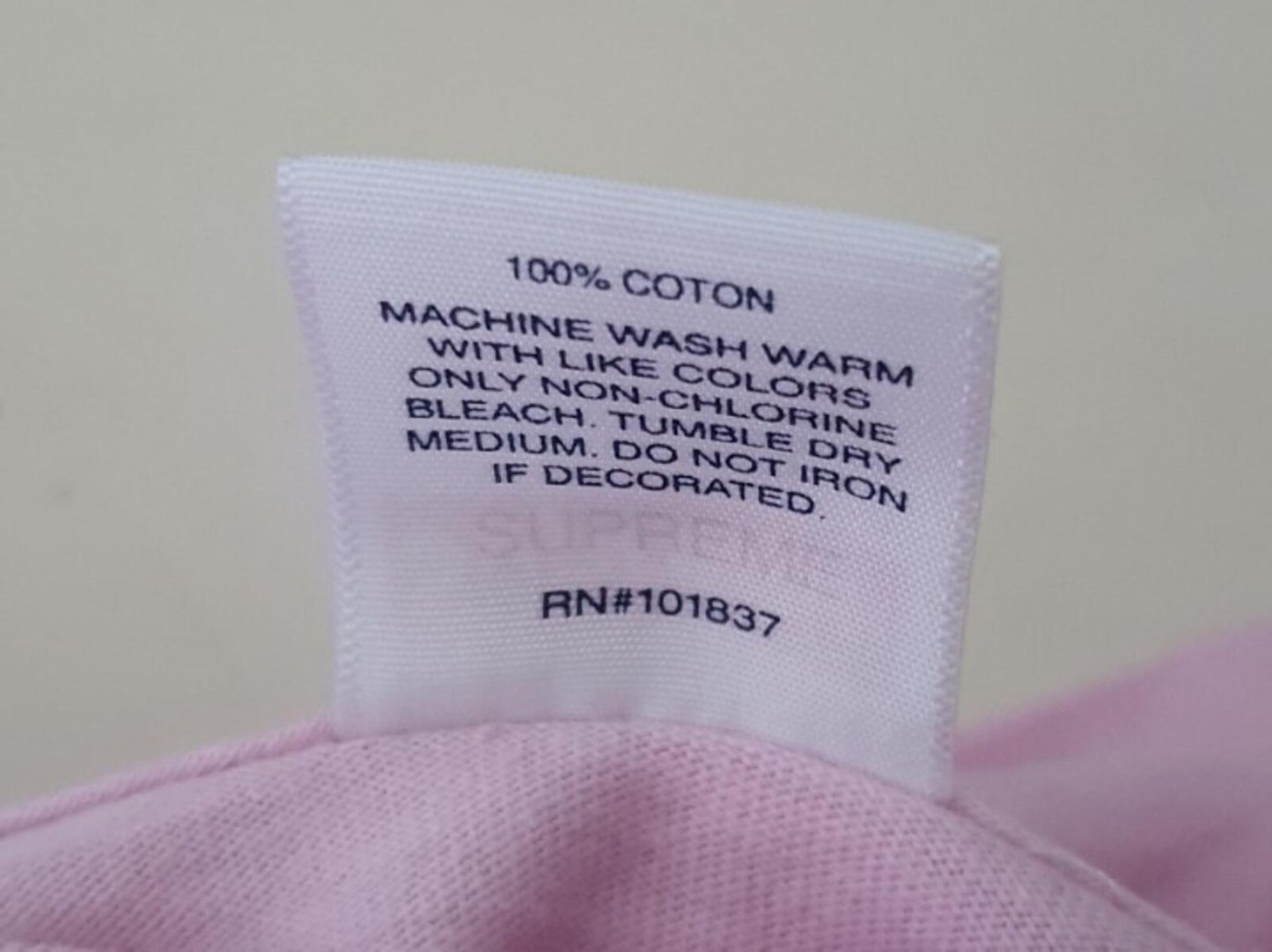 SS20 Supreme Sacred Unique L/S tee light pink Long sleeve size M medium