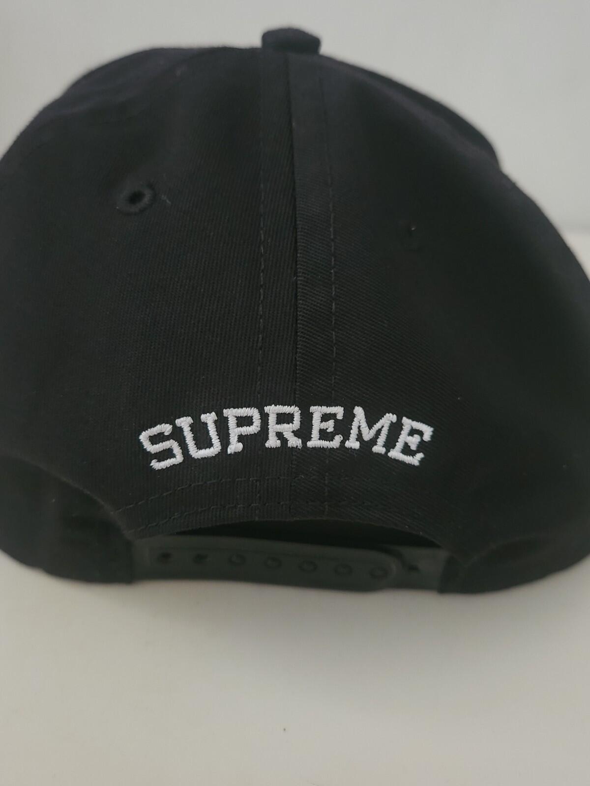 FW16 Supreme Astronaut Hologram 5-panel Black Cap Hat