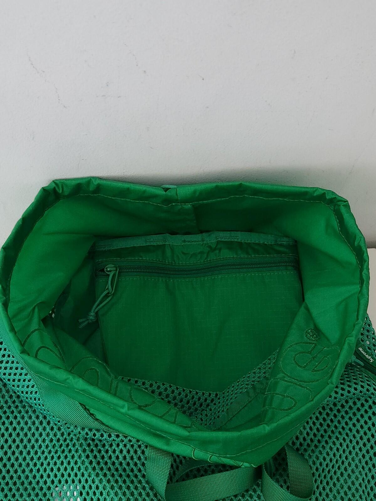 SS23 Supreme Mesh Rucksack Grün Tasche 21L Neu mit Etikett