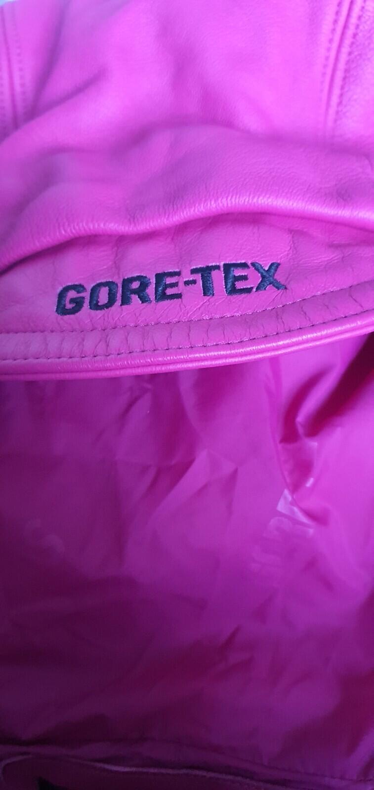 SS22 Supreme GORE-TEX leather jacket RRP $768 Size XL Magenta Pink Waterproof