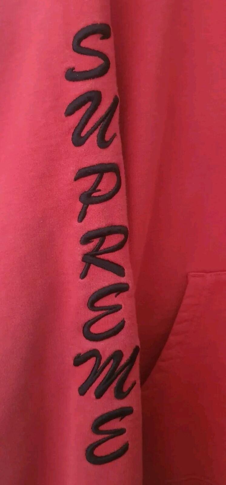 FW21 Supreme Guardian Hooded Sweatshirt Red hoodie size L Large Angel Wings