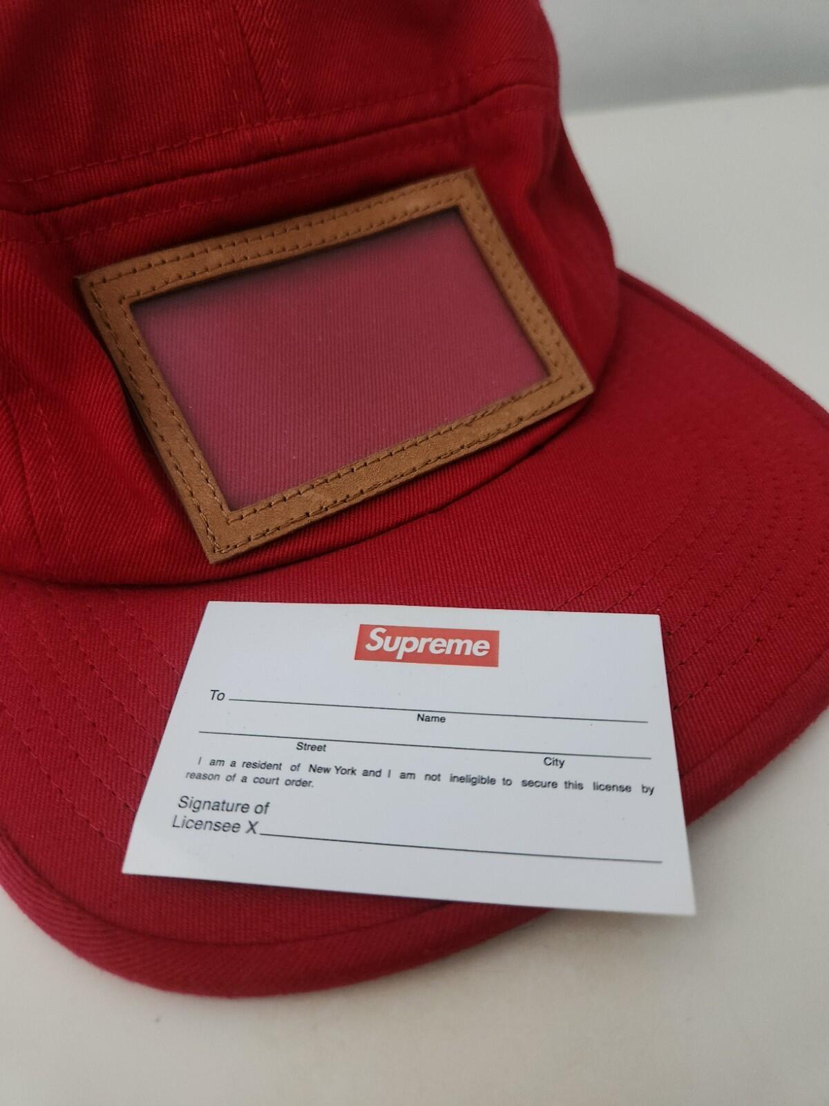 FW15 Supreme Big Game Camp Cap Red Hat Made In U.S.A Vintage 2015 New With Tag