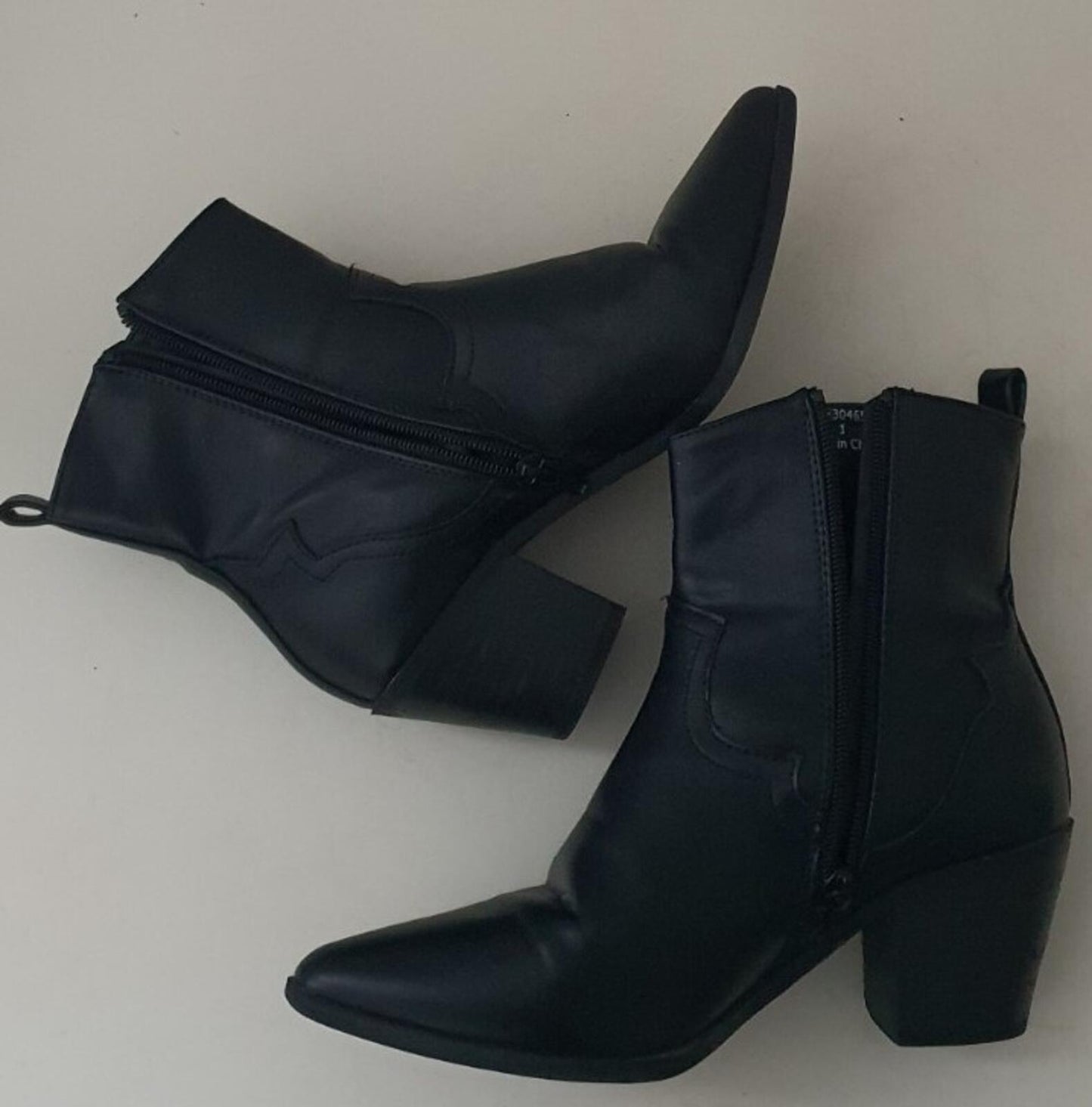NEW LOOK black Western women's ankle boots size UK 4 EUR 37