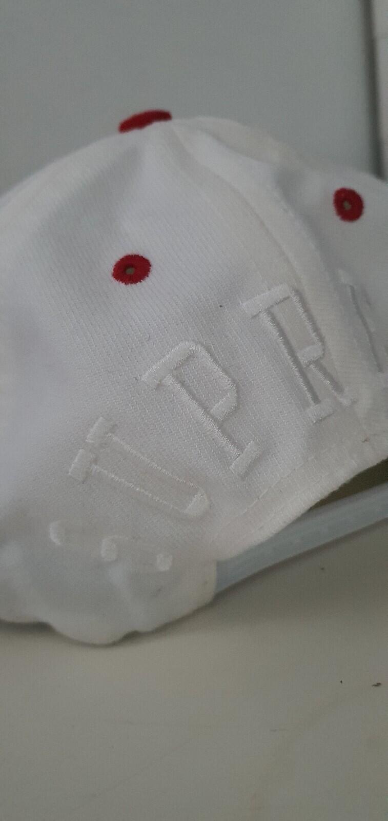 SS15 Supreme x Champion Back Arc Logo 5-panel White cap hat Rare