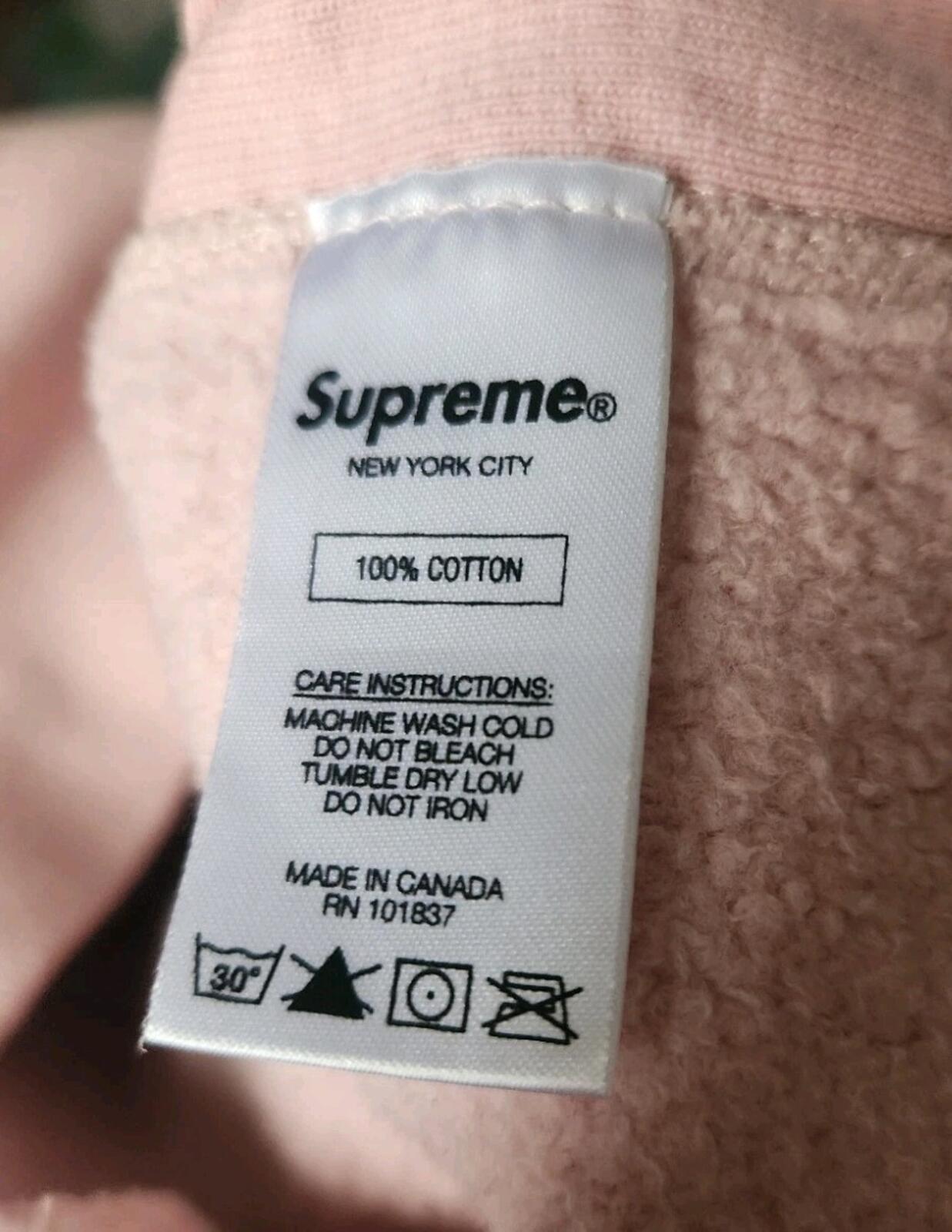 SS17 Supreme Digi Hooded Sweatshirt Pink Size L