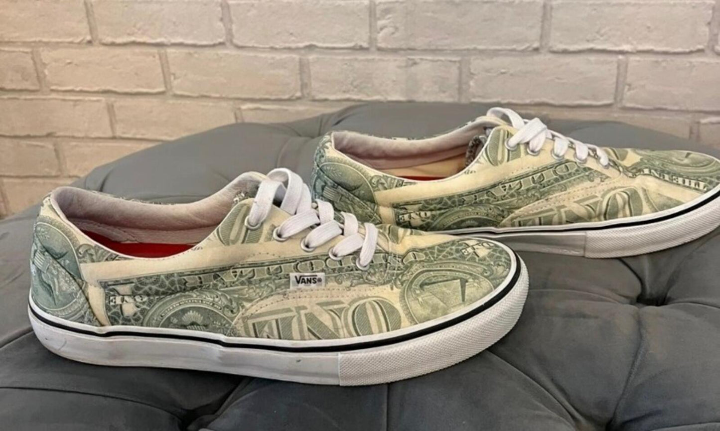SS23 Supreme Vans Dollar Skate Era UK 10 US 11 EU 44.5 Trainers