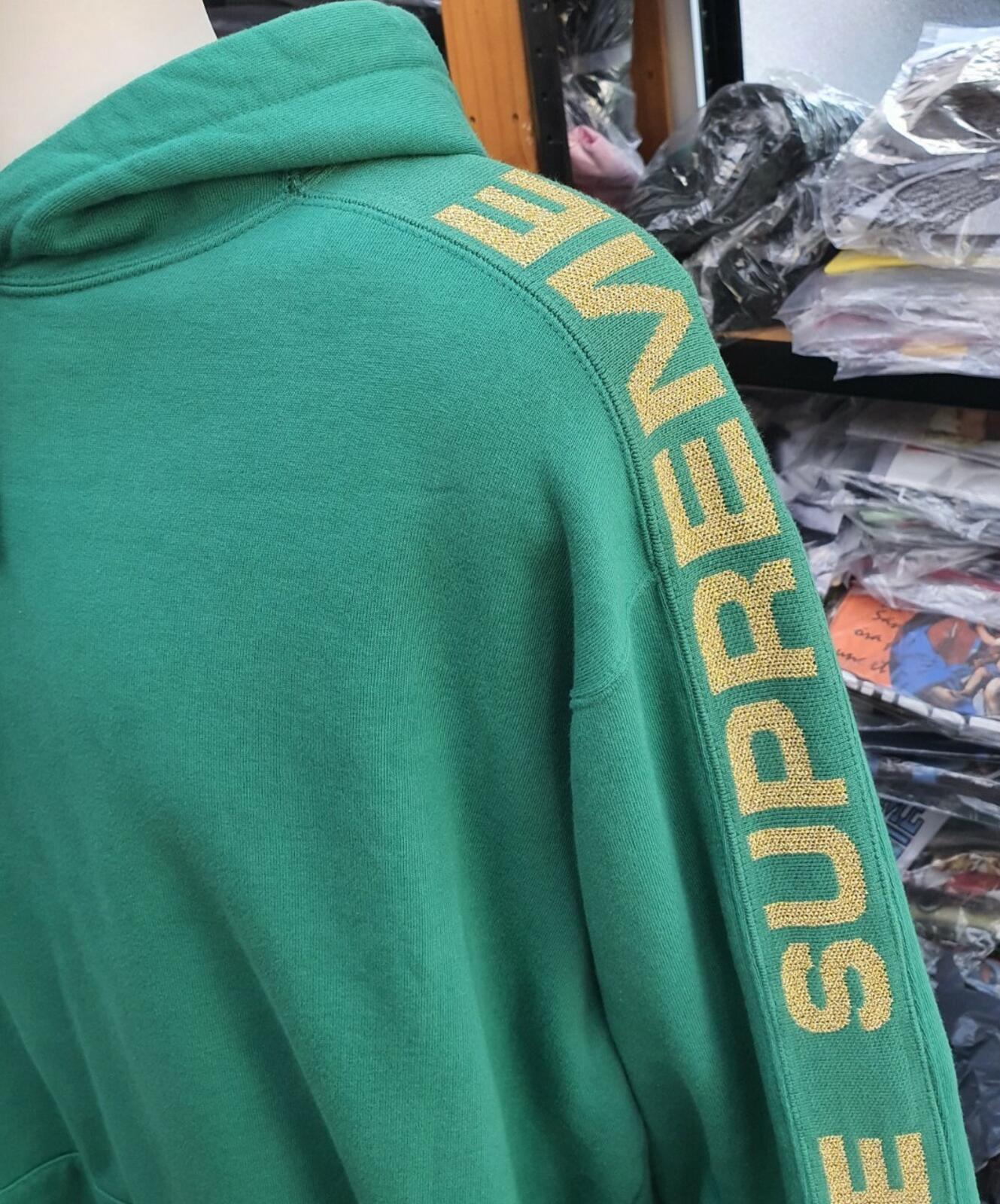 SS20 Supreme Metallic Rib Hooded Sweatshirt Size XL