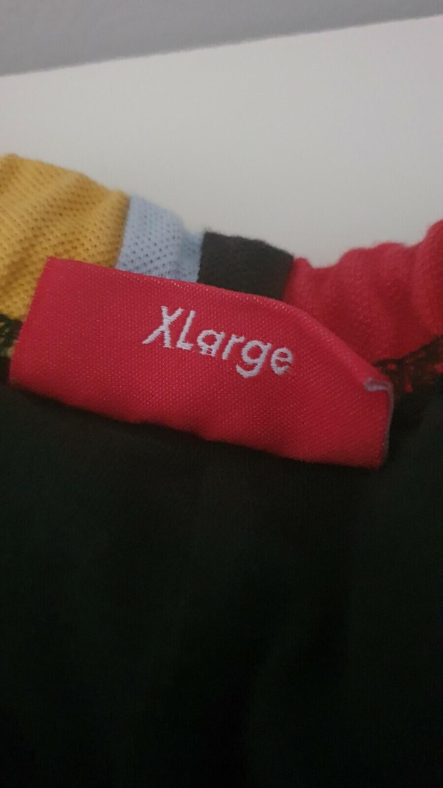FW18 Supreme Patchwork Pique Red/Yellow/Blue short XL shorts sweatshort