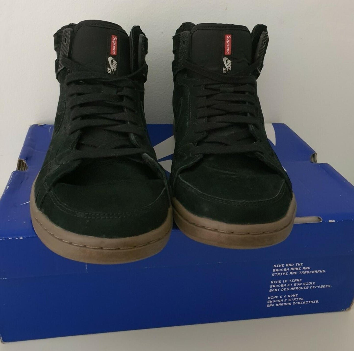 FW11 Supreme Nike Zoom Air 94 Hi black US 10 UK 9 EU 44 trainers lot Vintage