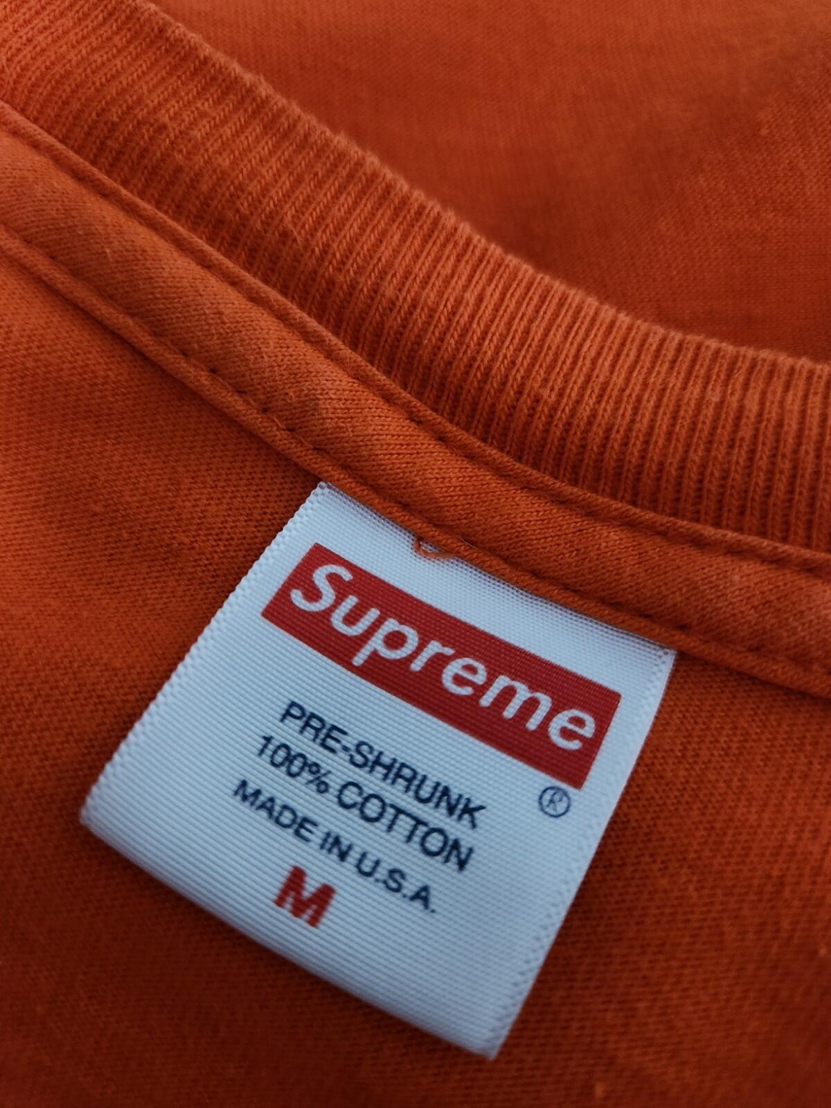 HW20 Supreme Box Logo Langarmshirt orange Größe M Oberteil