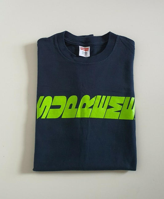 SS12 Supreme Sideways logo tee size XL navy t-Shirt