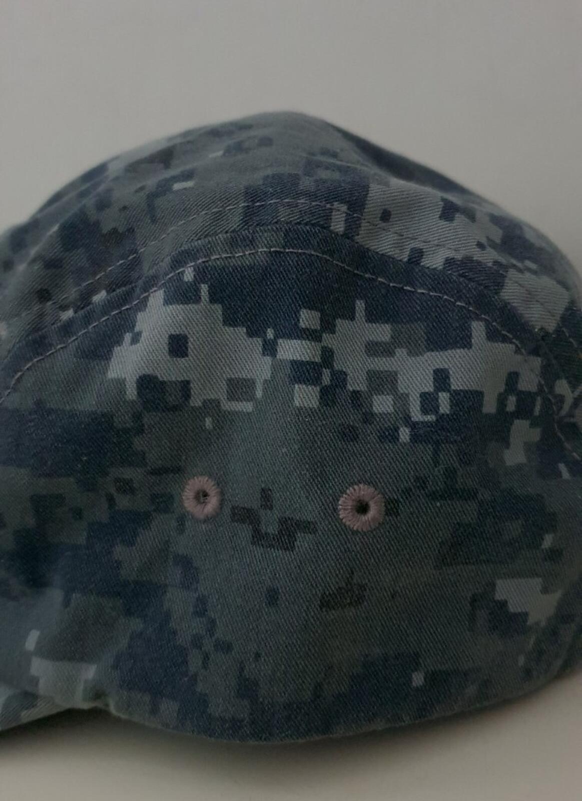 FW17 Supreme NYCO Twill camp cap Navy Digi Camo Hat box logo