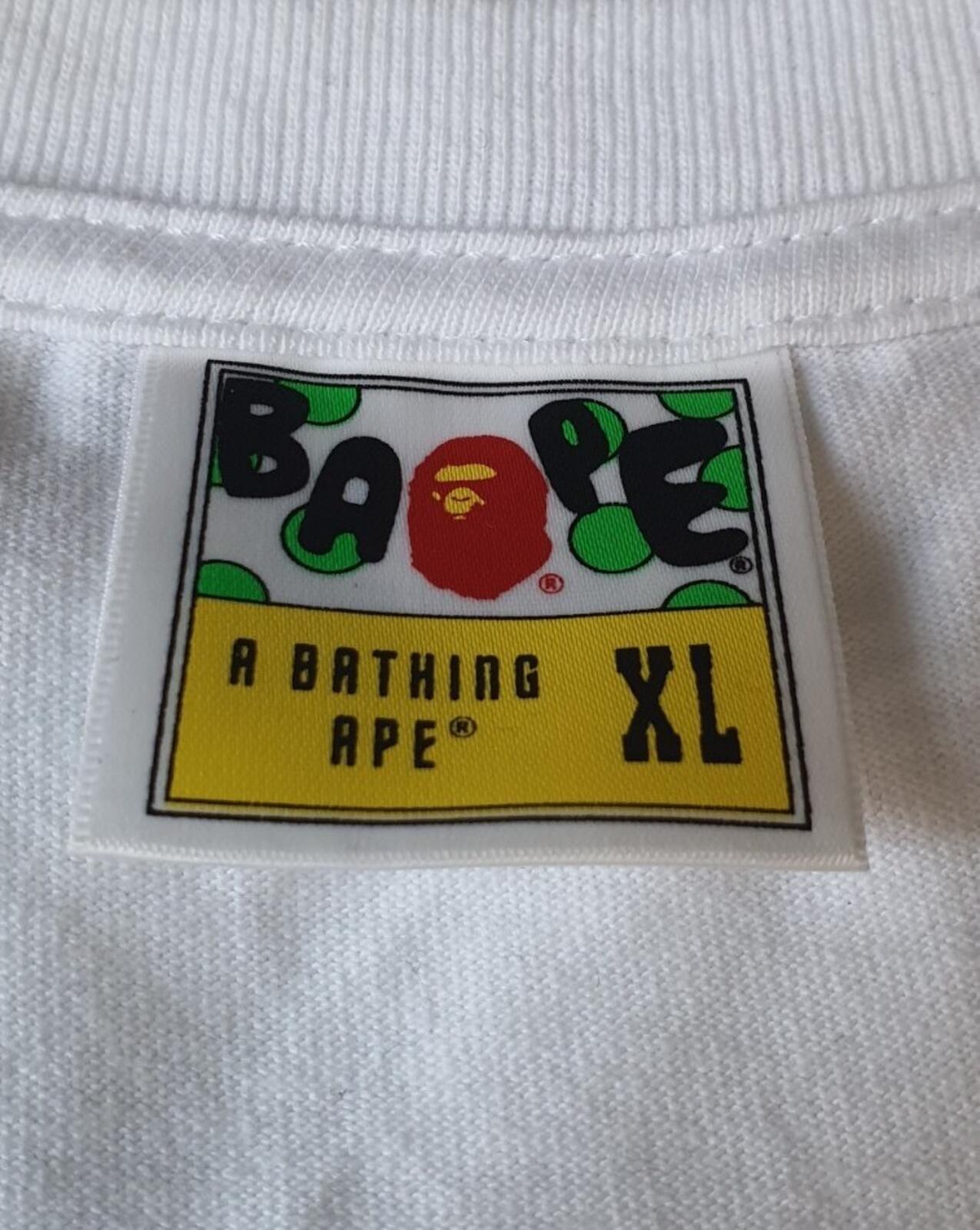A Bathing Ape Bape Pirate store Tee Bape Head T-shirt size XL white Worn 1x