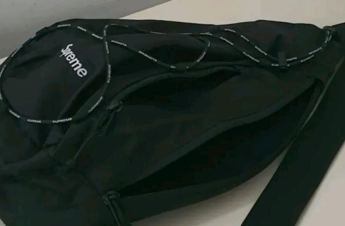 SS22 Supreme Sling Bag Black Water Resistant