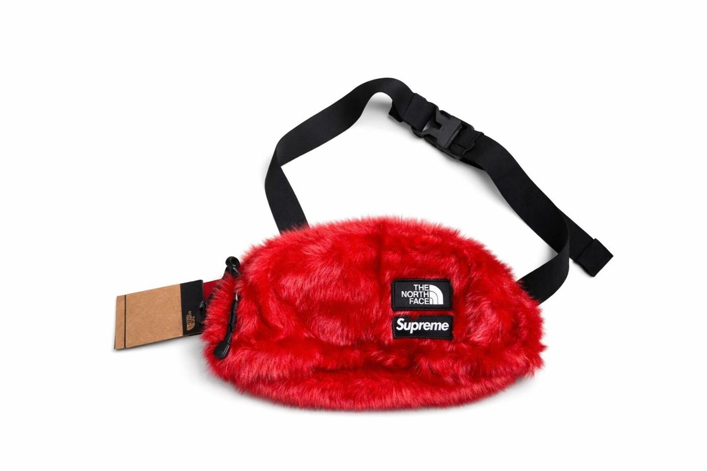 FW20 Supreme x THE NORTH FACE Faux Fur Bag Red
