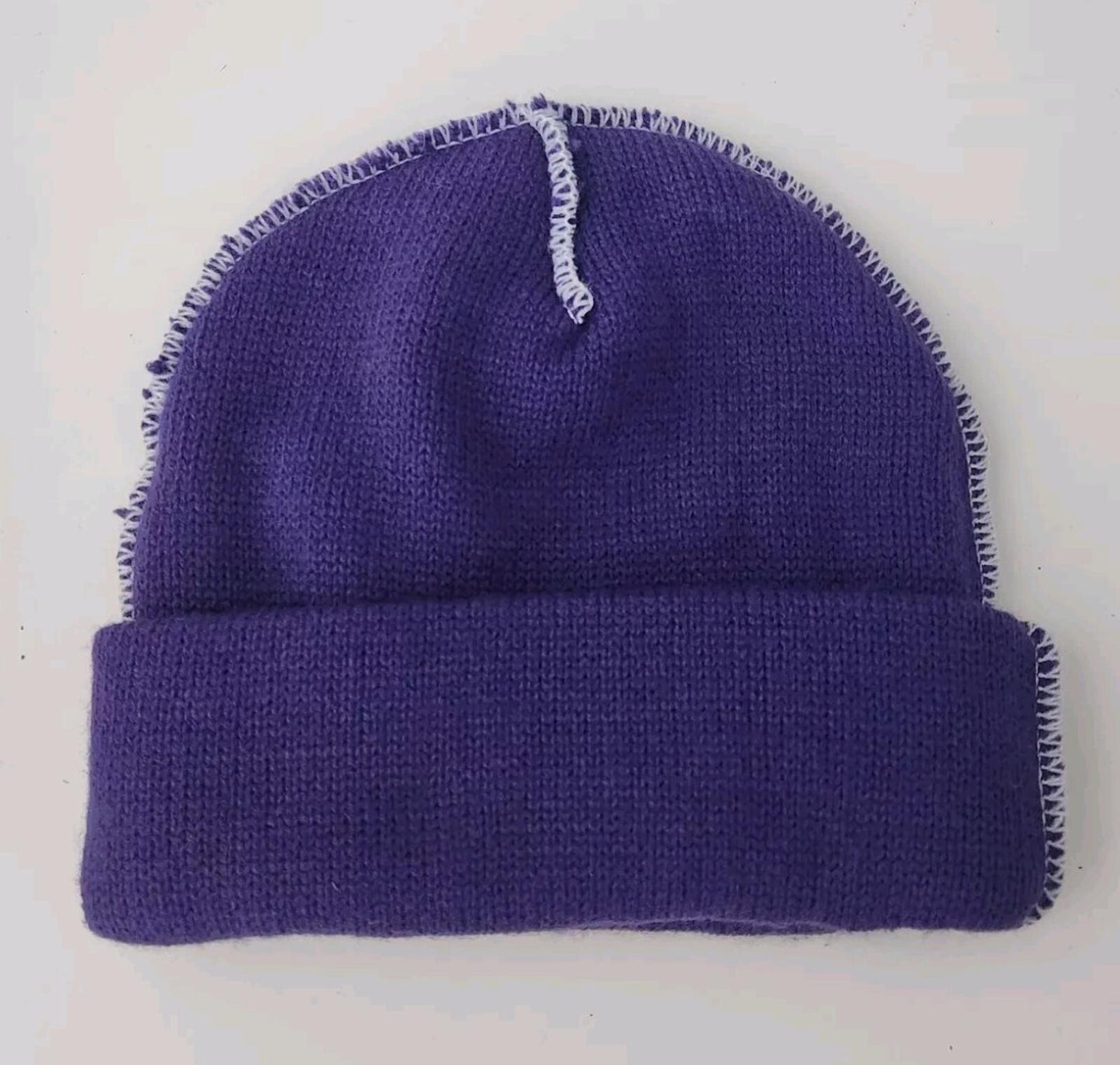 FW22 Supreme Contrast Stitch beanie Purple Hat