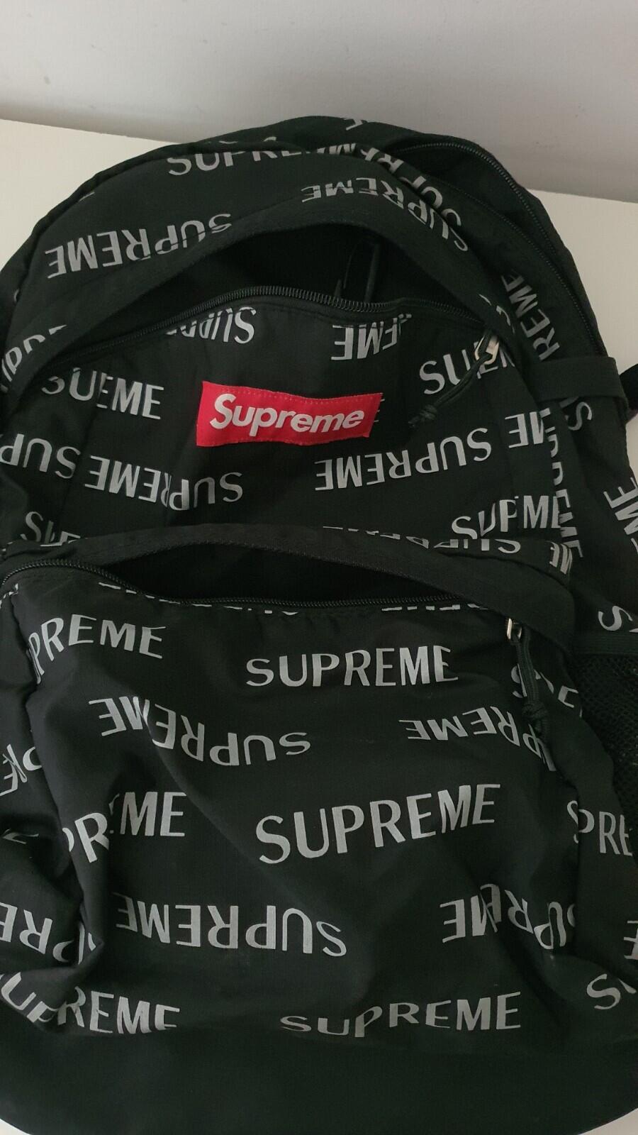 Mochila FW16 Supreme 3M Reflective Repeat (negra)