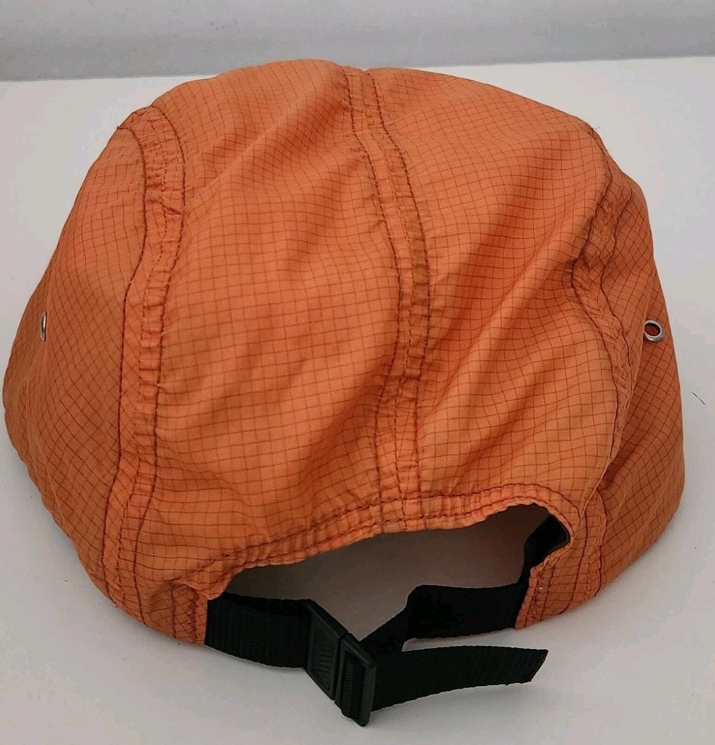 SS12 SUPREME Ripstop Camp Cap Black Box Logo Orange Hat Rare Vintage 2012