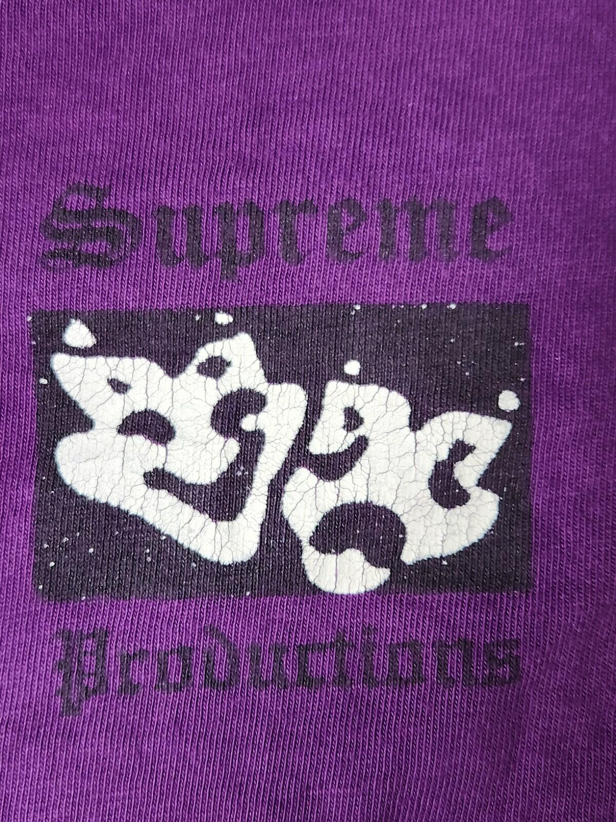 SS16 Supreme Productions Long sleeve Tee Size M Medium Purple Top T-shirt