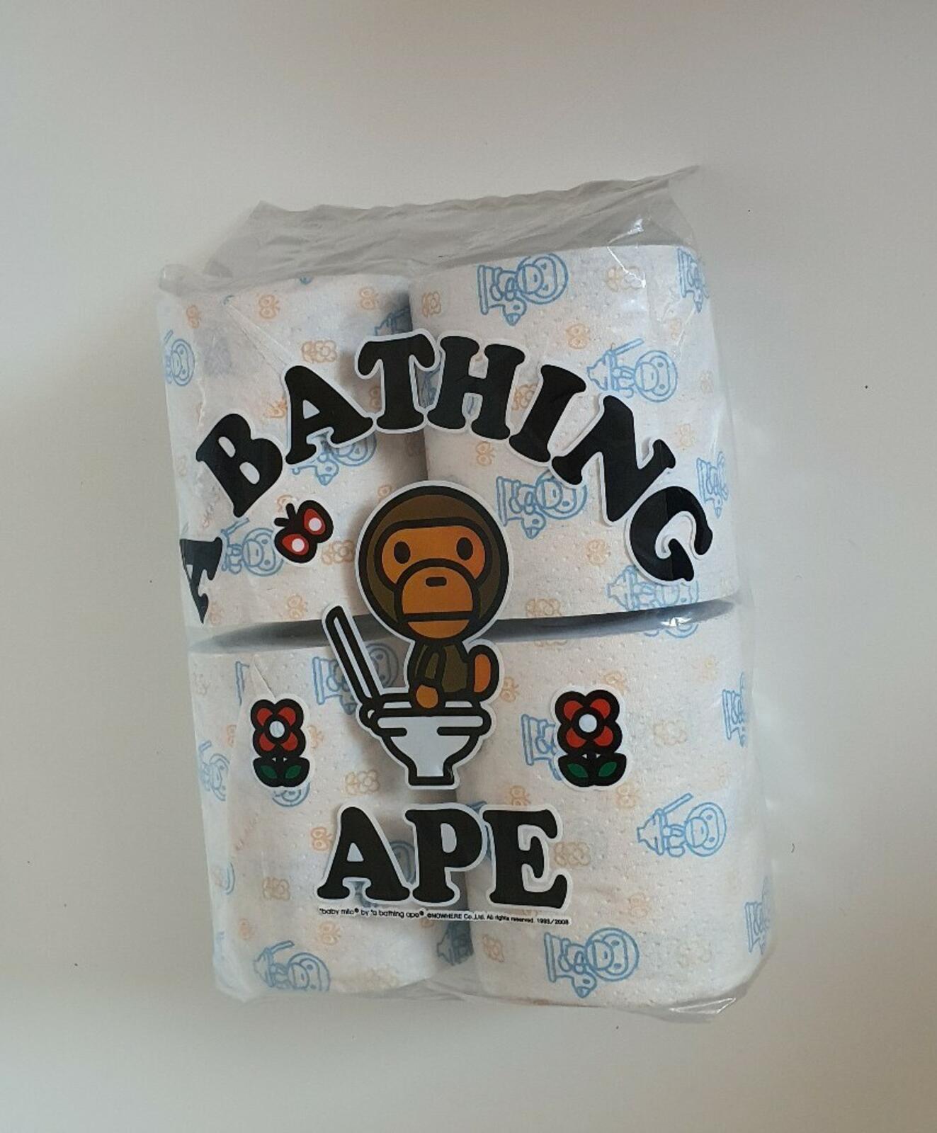 A BATHING APE 2007 Milo Toilettenpapierrollen BAPE (4 Rollen)