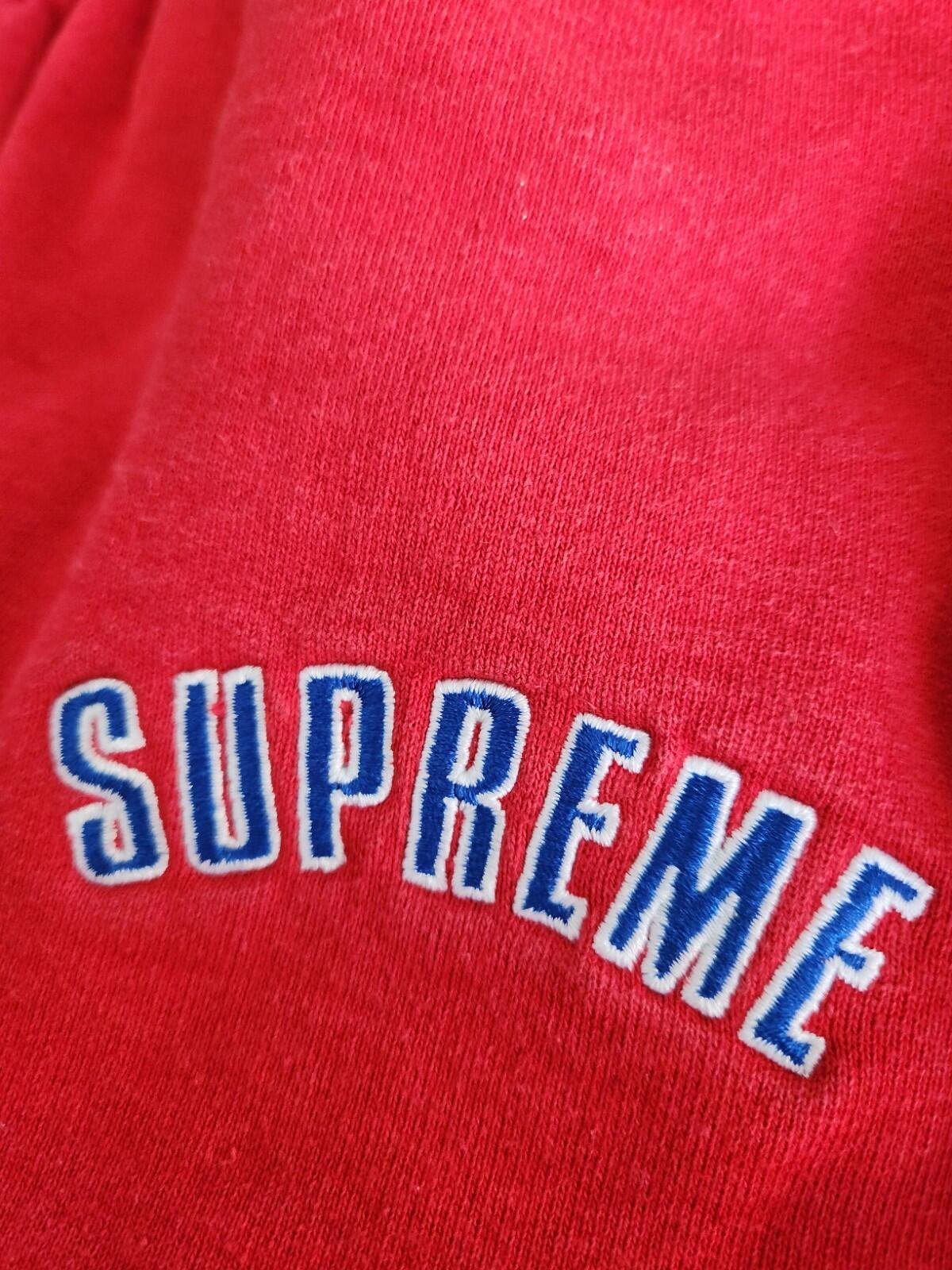 FW18 Supreme Split sweatpant red black pants size S Small